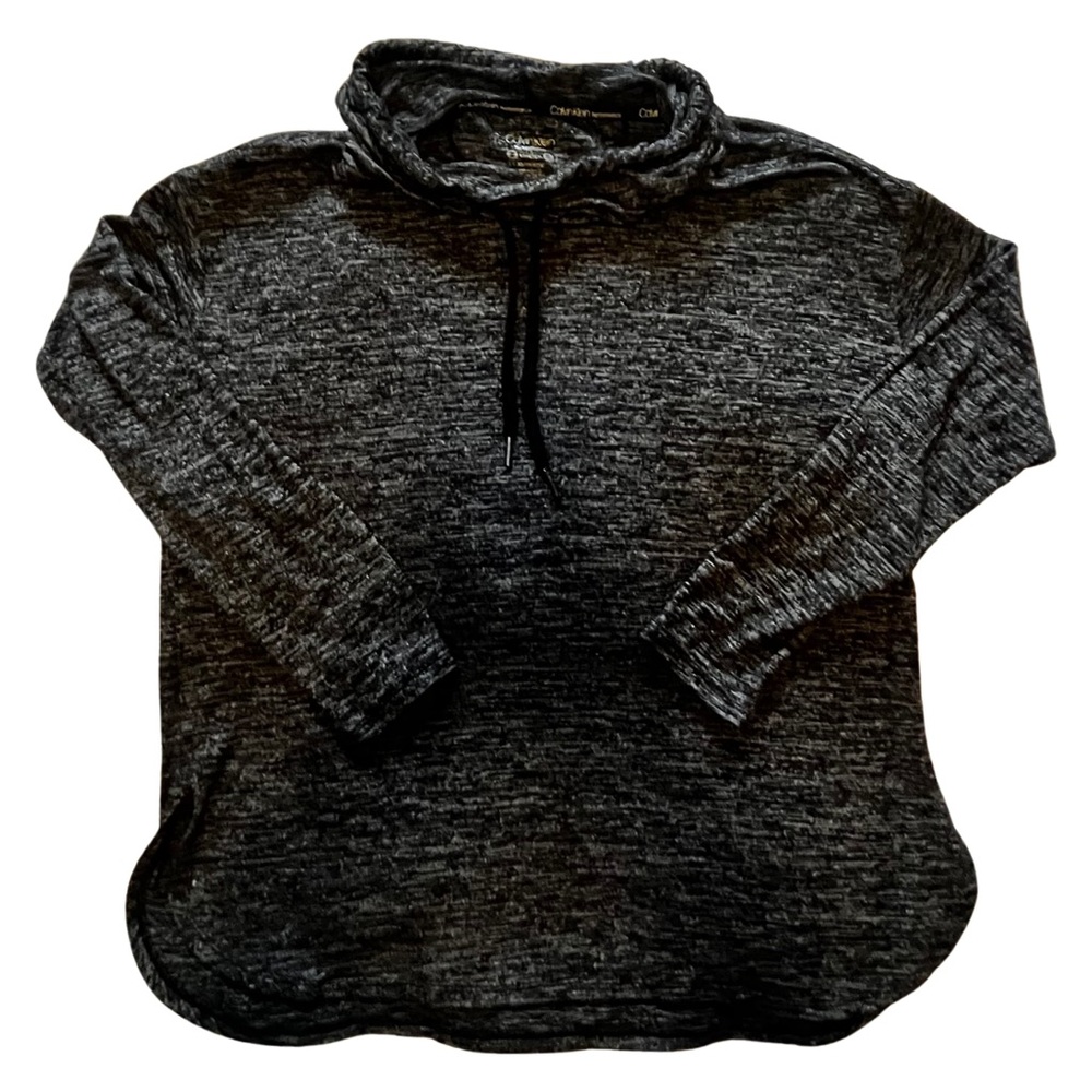 Calvin Klein Size XS Grey Cowl Neck Performance Quick Dry Sweatshirt
